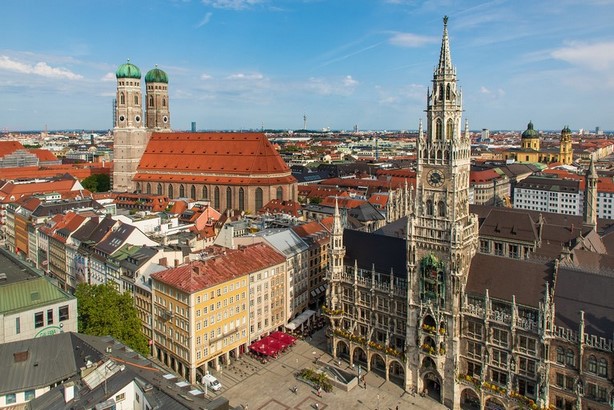 Вид на Мюнхен с Кирхе Святого Петра 1 Вид на Мюнхен с Кирхе Святого Петра