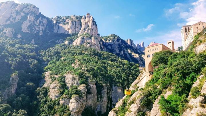 Желтая канатная дорога Монастырь Монсеррат 1 Желтая канатная дорога Монастырь Монсеррат