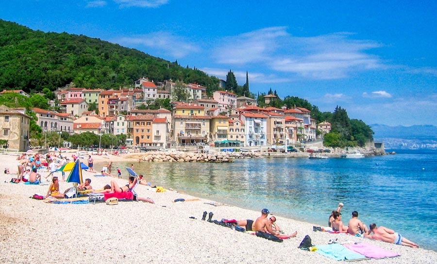 Сипар Бич в Мошченичка Драга ПЛЯЖИ ХОРВАТИИ 111 Сипар Бич в Мошченичка Драга ПЛЯЖИ ХОРВАТИИ