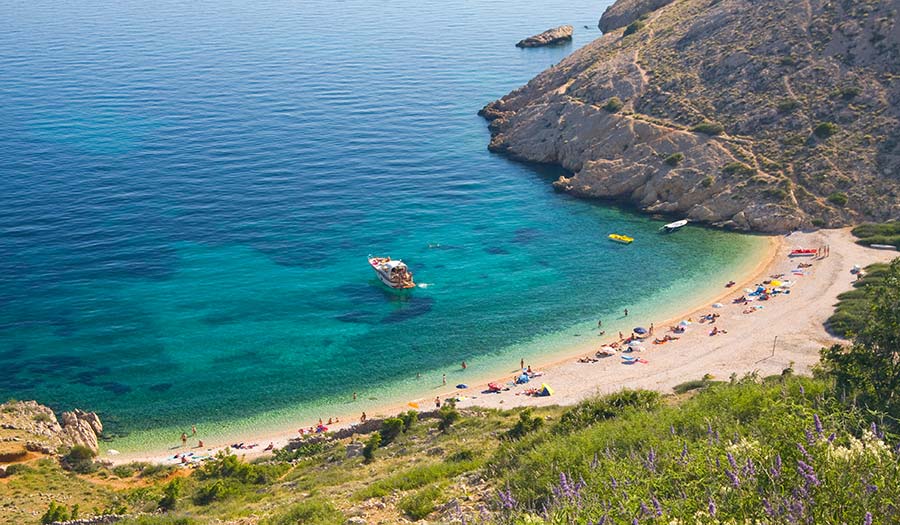 Пляж Опрна на острове Крк, Хорватия 11 Пляж Опрна на острове Крк, Хорватия