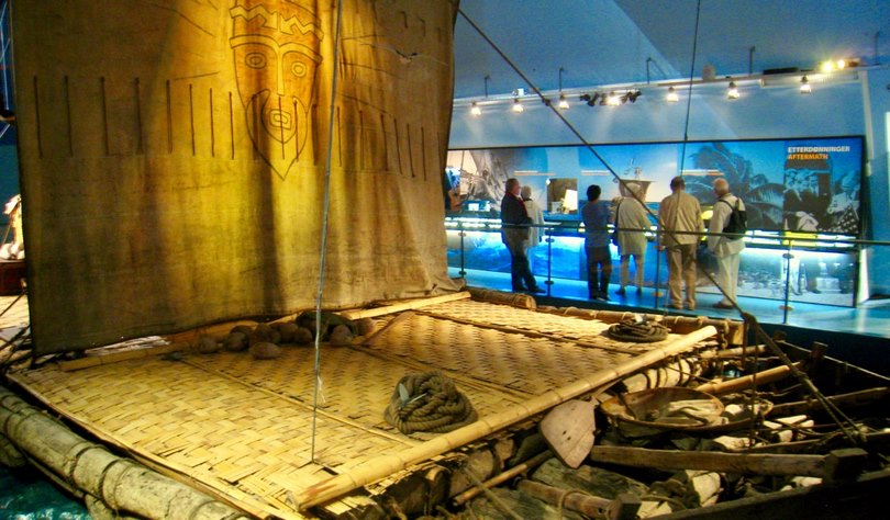 Знаменитый плот бальзы Kon-Tiki в Осло, Норвегия 111 Знаменитый плот бальзы Kon-Tiki в Осло, Норвегия