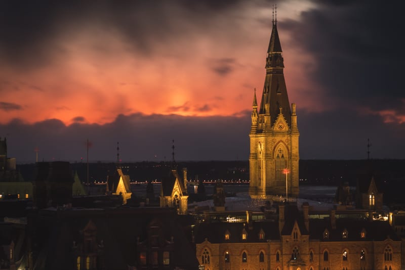 Закат из отеля Andaz в Оттаве 11 Закат из отеля Andaz в Оттаве
