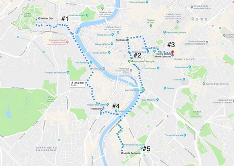 Карта окрестностей Рима 11 Карта окрестностей Рима