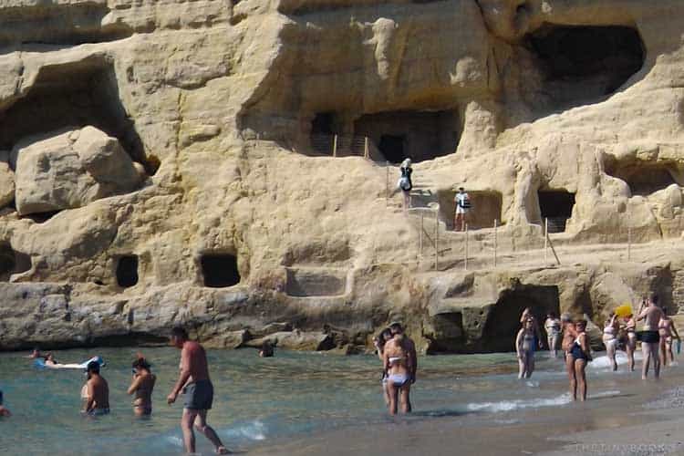 пляжи Крита | пляж Матала 11 пляжи Крита | пляж Матала